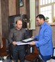 دیدار کارکنان معاونت اموراجتماعی دانشگاه علوم پزشکی کرمان با حسین فرهادیان جانباز دفاع مقدس