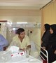 عیادت جمعی از کارکنان معاونت امور اجتماعی دانشگاه علوم پزشکی کرمان از مدیرعامل موسسه آرمان شهرسازان بوتیا